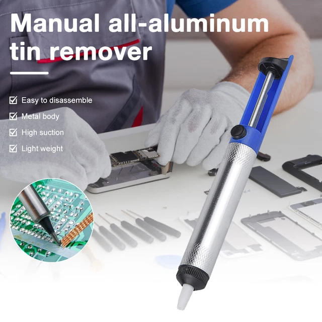 Aluminum Metal Desoldering Pump Suction Tin Gun Soldering Sucker Pen Removal