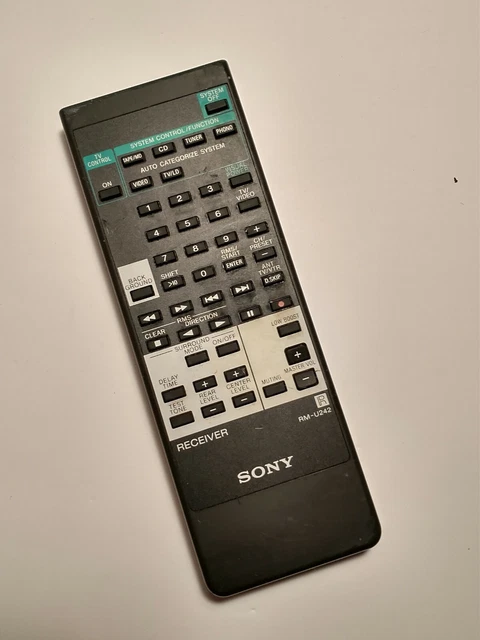 SONY RM-U242 REMOTE Control Stereo Receiver STR-D515, STR-D615 Genuine  $12.95 - PicClick