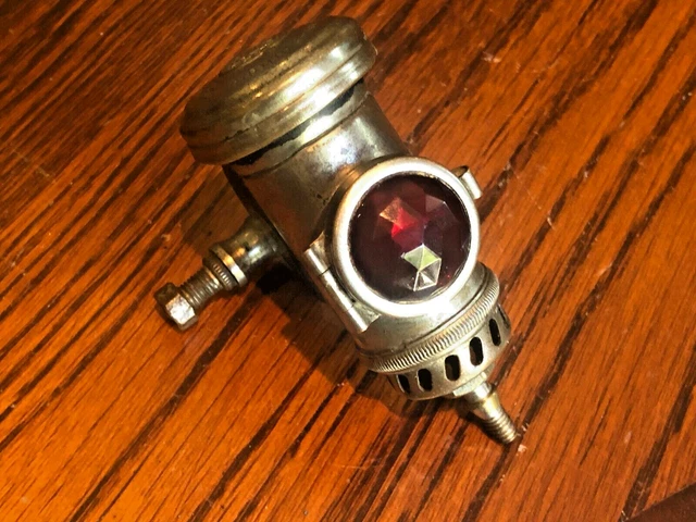 LUCAS REAR CARBIDE lamp Model B116 Original Nickel plate vintage ...