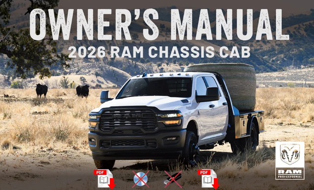 2026 RAM CHASSIS Cab Owneru0026#39;s Manual User Guide u00a35.93 - PicClick UK