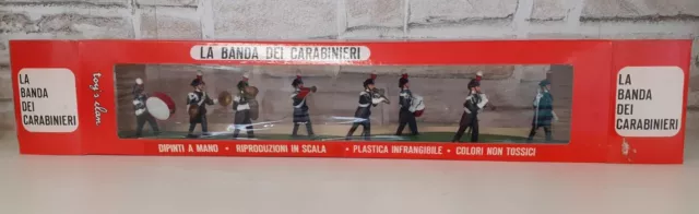 soldatini La Banda dei Carabinieri 8pz 7,5cm vintage