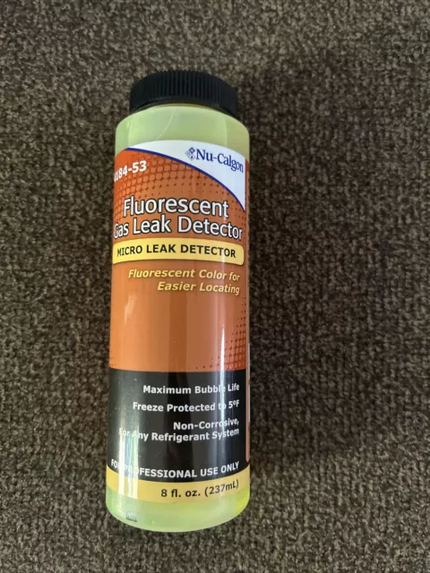 **NEW** Nu-Calgon 4184-53 Fluorescent Gold Gas Leak Detector, 8 Ounce, w/Dauber