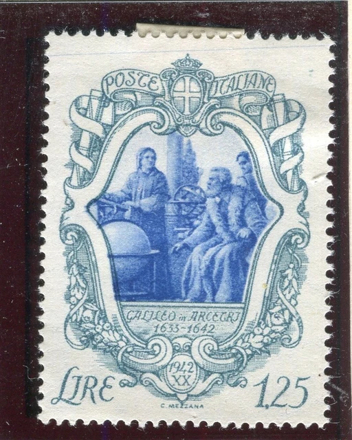 ITALY; 1942 early Galilei issue Mint hinged 1.25L. value