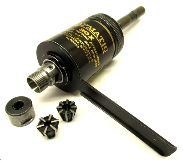 TAPMATIC #0-1/4" REVERSIBLE TAPPING HEAD ATTACHMENT w/ 1/2" SHANK - #30X