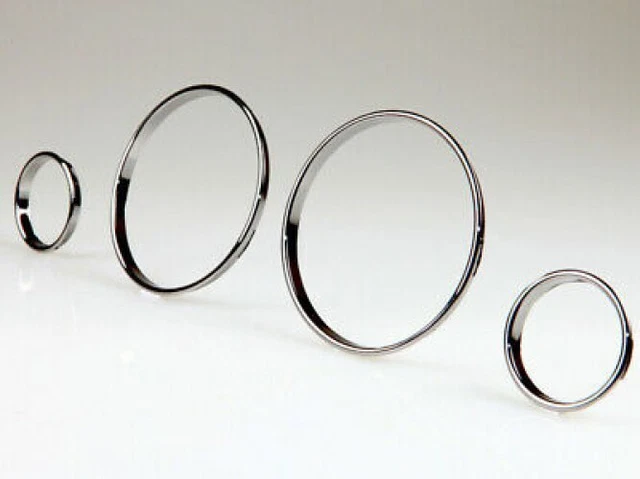 Black Chrome Gauge Rings For BMW 5 Series E39 7 Series E38 X5 E53