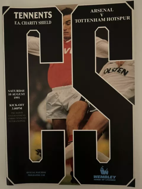 Arsenal v Tottenham Hotspur Programme 1991