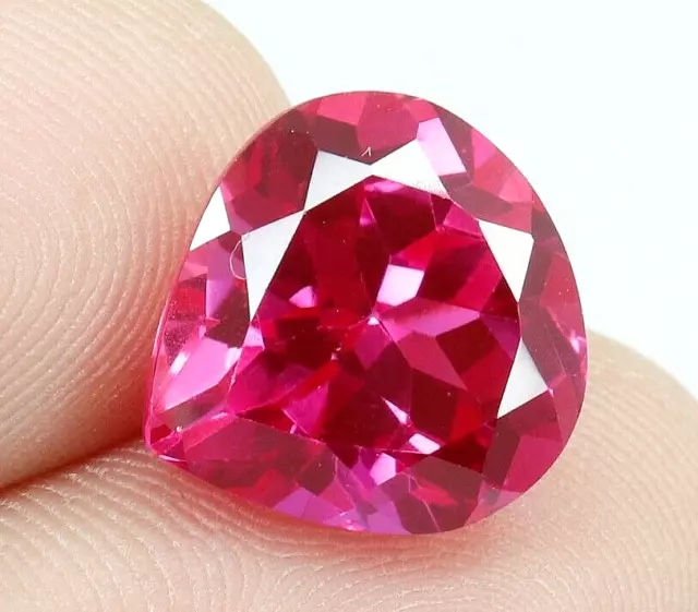 AAA Natural Flawless Ceylon Pink Sapphire Loose Pear Shape Gemstone 9.75 Ct