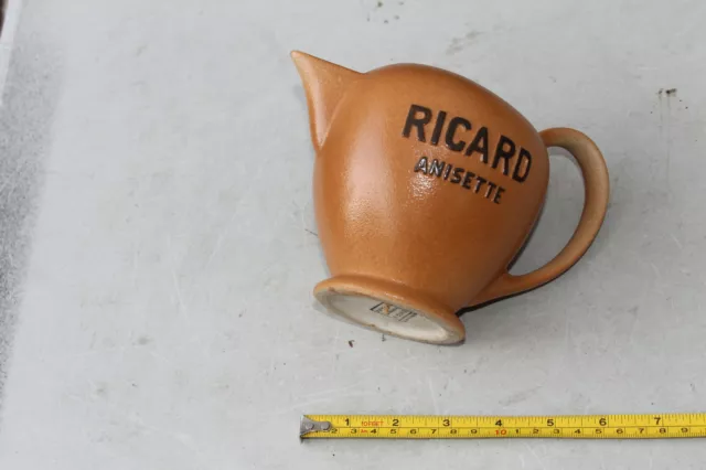 Ancien pichet pot à eau publicitaire RICARD ANISETTE en céramique années 60