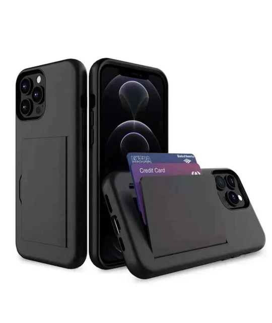 For iPhone 14 13 Pro Max 12 Pro 11  X XR Card Slot Wallet Phone Case