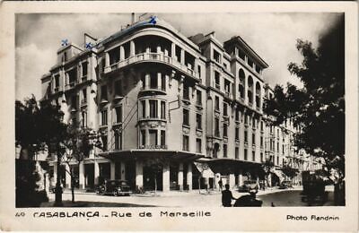 CPA AK MAROC CASABLANCA Rue de Marseille Flandrin (37721)