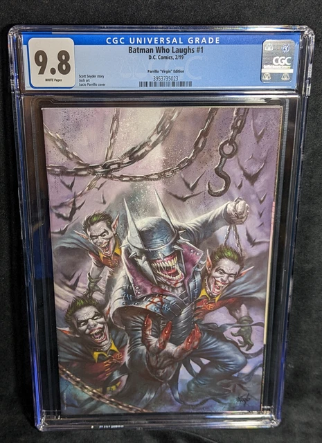 Batman Who Laughs # 1 Parrillo "Virgin" Variant CGC 9.8 WHITE Snyder Jock