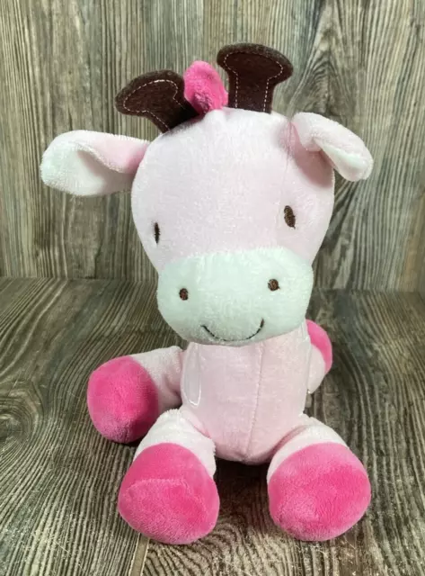 Carters Child of Mine PINK GIRAFFE Plush Wind Up Musical, Head Moves VIDEO