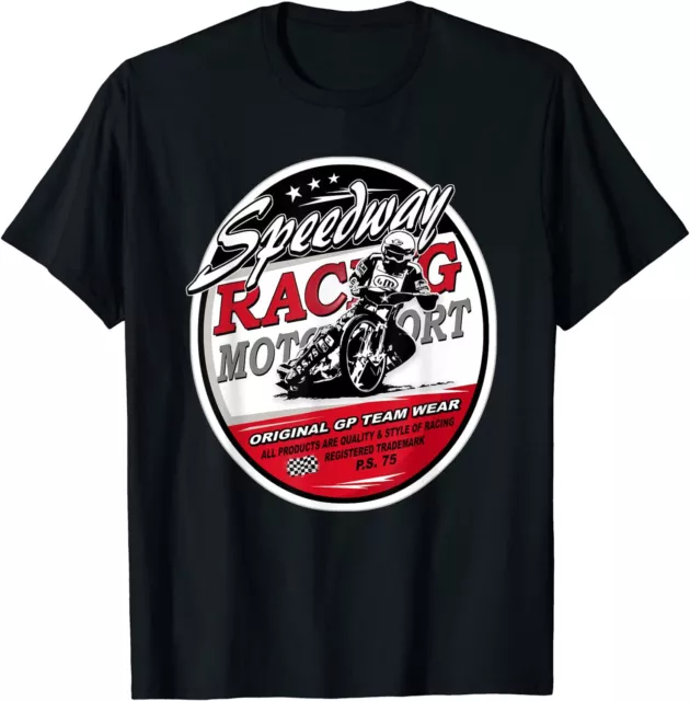 Motorcycle Speedway T-shirt Flat Track Race Size S-5XL