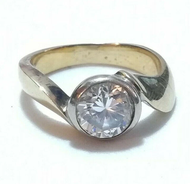 Bellissimo Anello Realizzato In Argento 925 - Placcato Oro Con Misura...