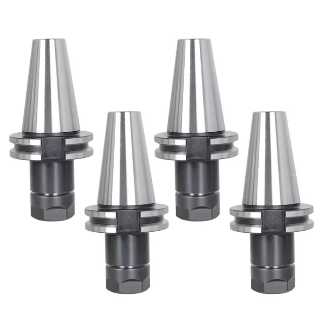 4Pcs CAT40-ER20 Collet Chuck 2.76"Gage Length Runout Chucks Tool Holder