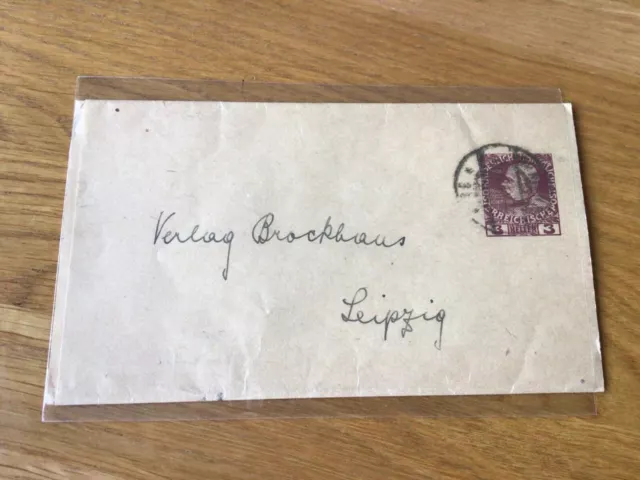 Österreich Briefmarkenverpackung nach Leipzig Briefmarken Ak Ref 56944