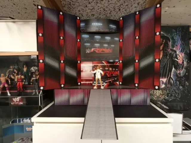 wwe Raw 2015 custom entrance stage for wrestling figures.