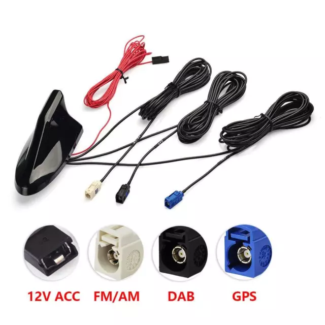 DAB/DAB+ ANTENNE AUTO AM/FM GPS Dachantenne Signal Amplifier KFZ