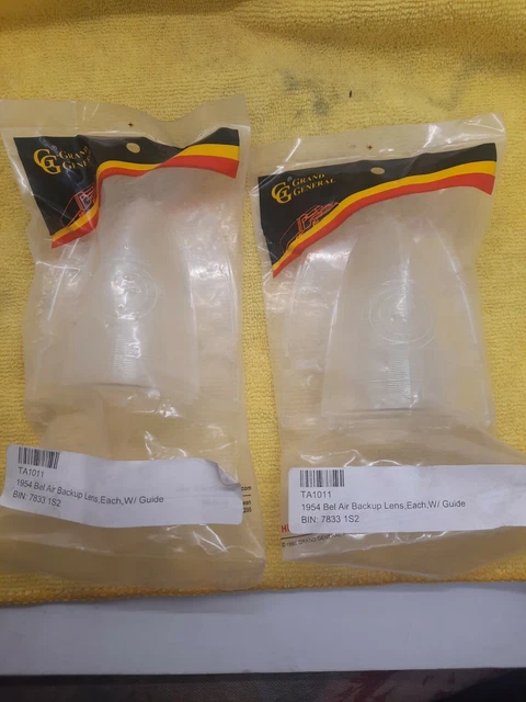SET 54 Chevy Taillight Back Up Reverse Light Lamp Clear Lens Bel Air 150 210 New