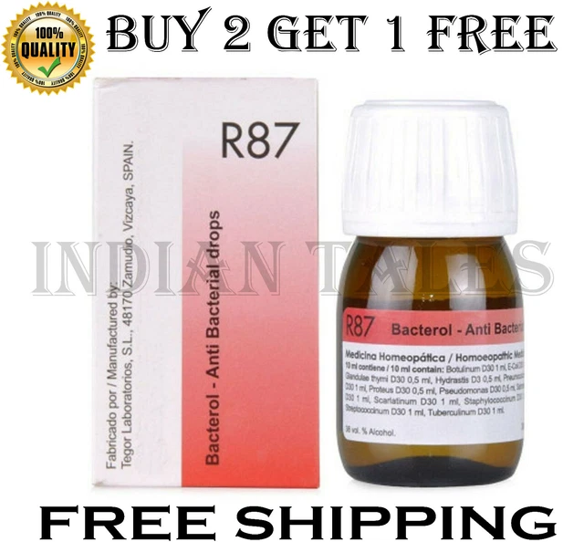 Dr. Reckeweg R87 Antibacterias Gota (30ml) Homeopático Compra 2 Obtener 1 Gratis