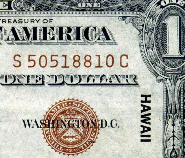 HGR SUNDAY 1935A $1 Hawaii ((S-C Block)) Appears Near UNCIRCULATED