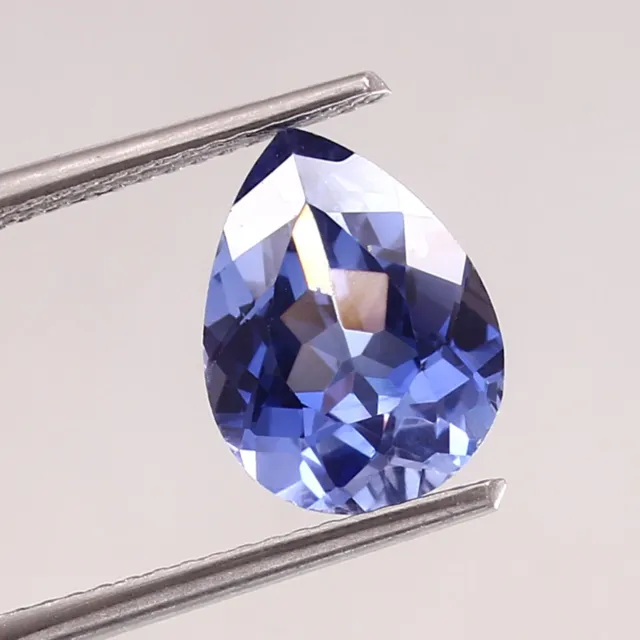 AAA 10x8 MM Natural Flawless Ceylon Blue Sapphire Pear Loose Cut Gemstone