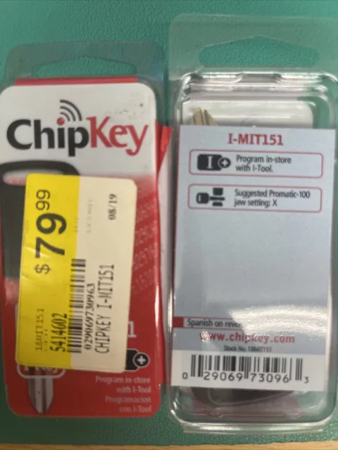 Programmable Car Chipkey Blanks,No 18MIT151,  Hy-Ko Prod Co