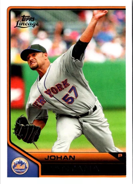 2011 Topps Lineage Johan Santana #22 New York Mets Baseball Card