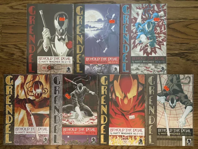 GRENDEL Behold the Devil 2 3 4 5 6 7 8 LOT RUN Dark Horse 2007 MINI-SERIES NM