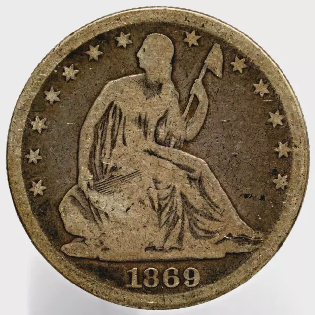 1869 Seated Liberty Half Dollar