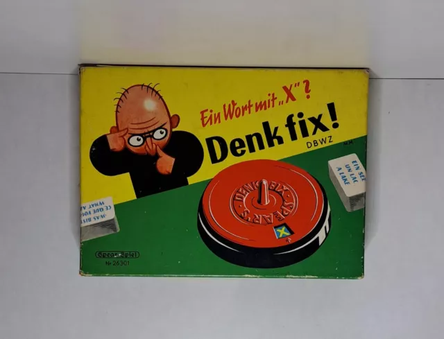 Denk Fix Ein Wort mit X Spear-Spiel Nr. 26301 Vintage 100% komplett