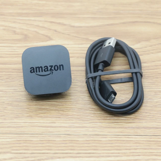 Black Amazon Original OEM AC USB Power Adapter Cord Cable For Amazon Kindle 5W