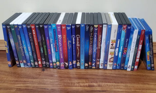 Lot of 35 DVDs Walt Disney Pixar Blu ray LOT