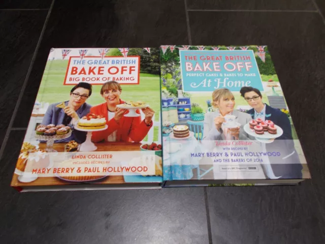 Great British Bake Off - BIG BOOK OF BAKING + CAKES & BAKES TO MAKE AT HOME  VGC