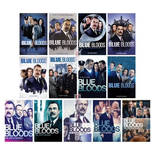 Juego de DVD BLUE BLOODS the Complete Series temporadas 1-13 - 72 discos - 1-12 + 13 ¡NUEVO!