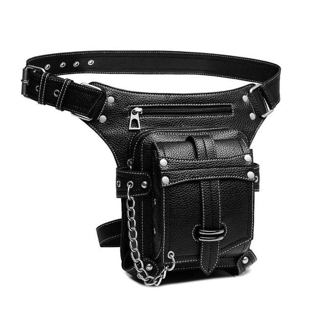 Sac De Jambe étanche / Sacoche Banane Ceinture - Argenté - Neuf Avec étiquettes - Pour Moto, équitation, Homme