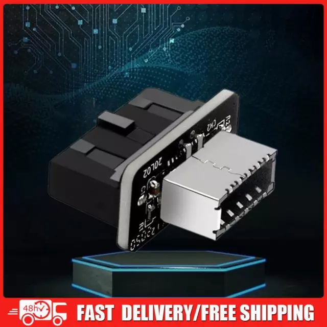 90 Degree Header Converter USB 3 To PCIE Adapter Cards 19Pin / 20Pin To Type-E