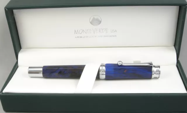 Monteverde Essenza Early Dawn & Chrome Fountain Pen - New $95 Pen, No Reserve