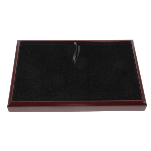 Vassoio per piatti da scrivania portatile vassoio per cosmetici piatto per gioielli in legno
