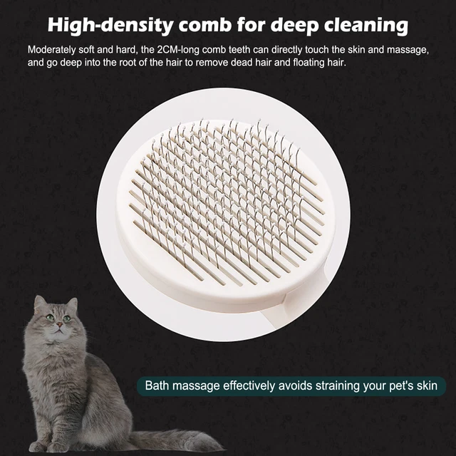 Pet Hair Remover Dog Cat Comb Grooming Massage Deshedding Self Cleaning Brush 11