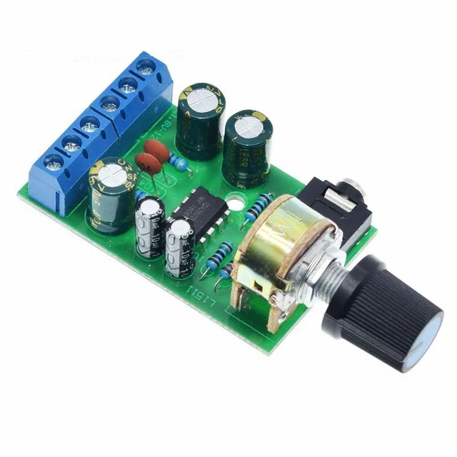 DC1.8-12V TDA2822M Amplifier 2.0 Channel Stereo 3.5mm AUX Audio Amp Board Module