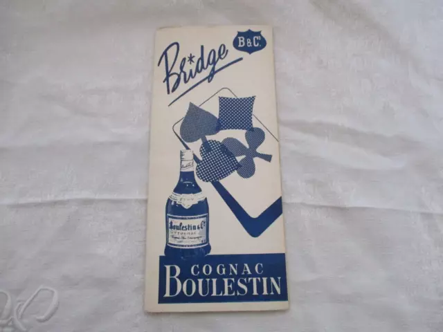 Ancien Carnet Bons De Commandes Publicitaire Bridge Cognac Boulestin