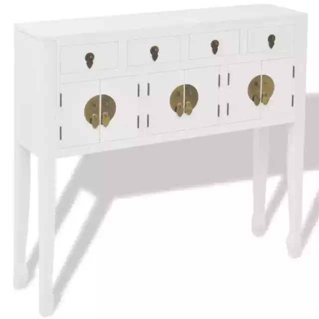 High Quality Sideboard Chinese Style  Wood White Furniture 2
