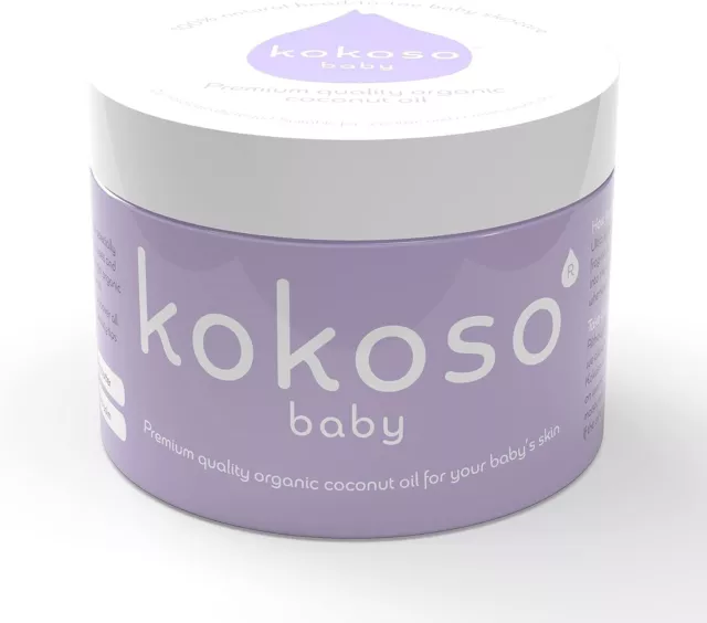 Kokoso Baby Organic Coconut Oil – Moisturising 100% Natural Baby Oil for Baby –