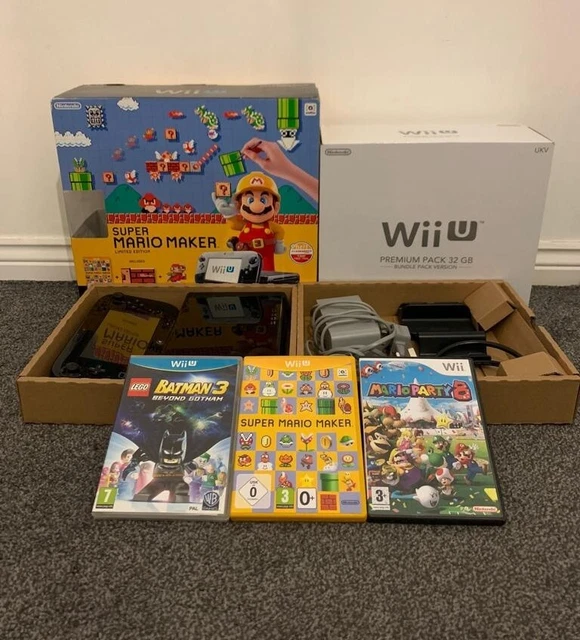 NINTENDO WII U Super Mario Maker Limited Edition Bundle (32GB Premium