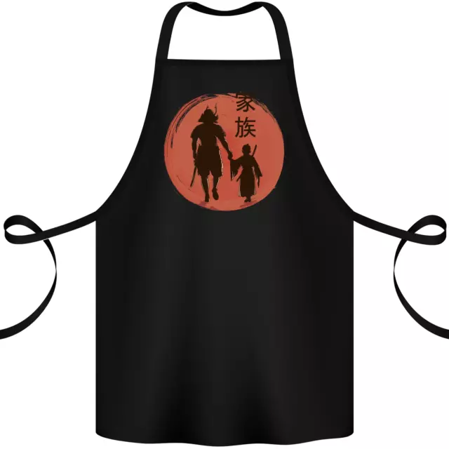 Samurai Dad Son Fathers Day MMA Martial Arts Cotton Apron 100% Organic