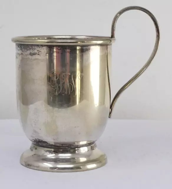 Christening Mug / Tankard Silver Plated Vintage  ⅓ Pint