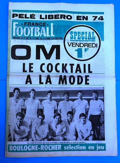 France Football N°1330 De 1971 - OM Vs Gornik - Coupe D'Europe - Édition Originale