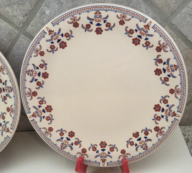 Set Of 2 Johnson Brothers DANUBE Beige Dinner Plates 10" 3