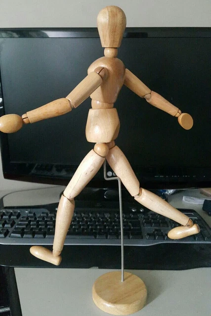 Artists Wooden Jointed Articulating Mannequin.